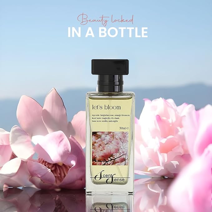Let's Bloom Perfume Unisex 50ML (1.7 Fl.oz) I Eau De Parfum Inspired by: Creed's Silver Water Type | Long Lasting Perfume for women & men I