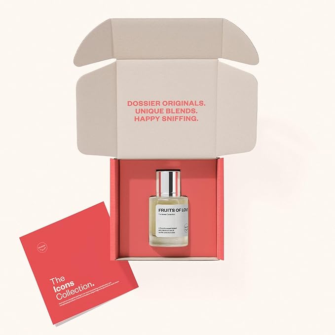 Dossier Fruits of Love - Eau de Parfum for Women - 50ml / 1.7oz - Sweet Fruity Floral Scent with Notes of Blackcurrant, Rose & Vanilla - Clean, Vegan, Long-Lasting Perfume