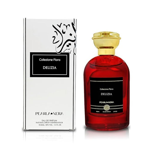 DELIZIA, Women Perfume, a Floral, Musky and Fresh Scent Accords. Arab Perfumes for Women. Perfume Arabe para Mujer 3.4 Oz Body Sprays