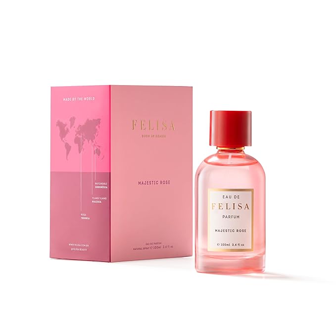 Majestic Rose Eau de Parfum (3.4 fl oz) – Long Lasting Vegan Floral Perfume, Sophisticated and Timeless Fragrance with Damask Rose, Patchouli, Ylang-Ylang and Fruity Lychee