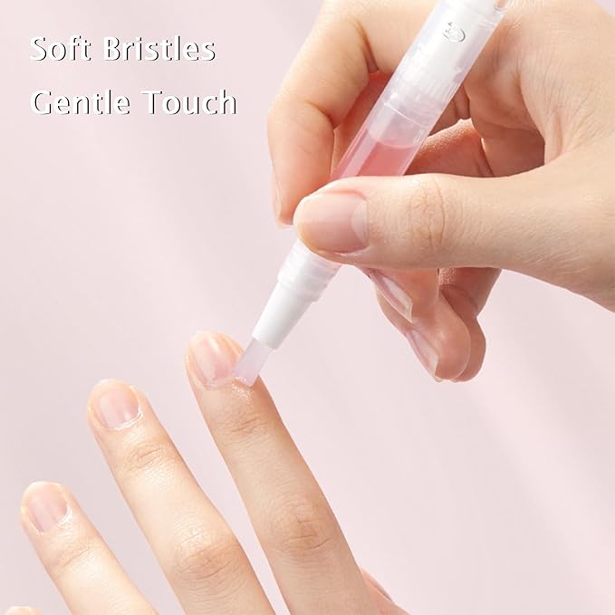Radiant Nail 𝐆𝐫𝐨𝐰𝐭𝐡 Oil Pen, Cuticle Oil for Nails, Nail 𝐍𝐮𝐭𝐫𝐢𝐞𝐧𝐭 Oil Pen for Moisturize Strengthen 𝐁𝐫𝐢𝐠𝐡𝐭𝐞𝐧 Nails Care (2pcs, 2ml)