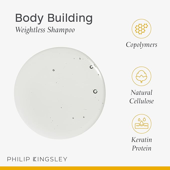 Philip Kingsley Body-Building Shampoo and Conditioner Set Volumizing Hair Products for Lifting Fine Limp Flat Flyaway Hair, Adds Volume, Lifts, and Shine