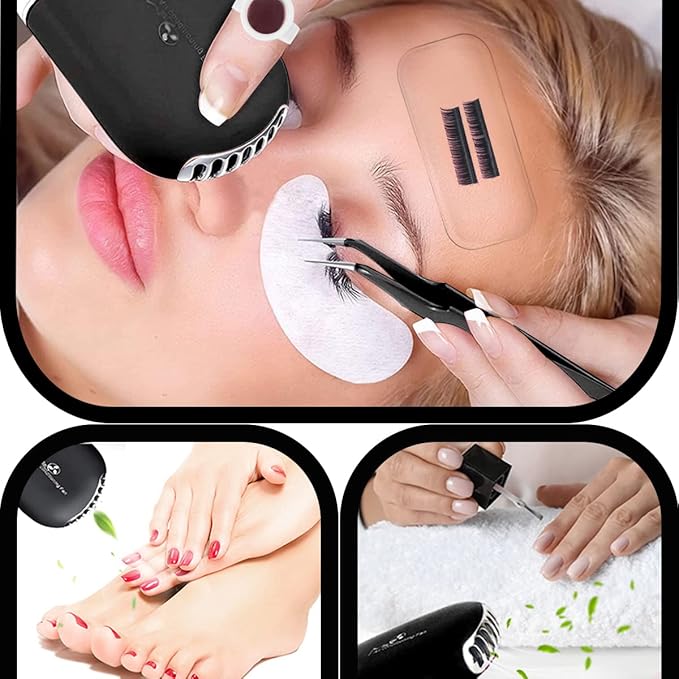Lash Extension Kit Professional Eyelash Extensions Practice Set with Mannequin Head Removable Eyelids USB Lash Fan Individual False Eyelash Shampoo Brush Glue Practical Tools for Beginners