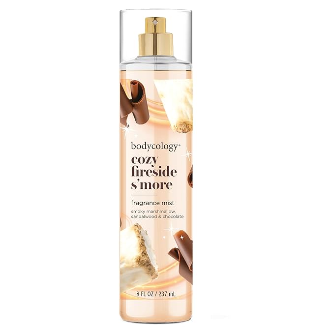 Bodycology Long-Lasting Fragrance Body Mist, Cozy Fireside S'more, 8 fl oz