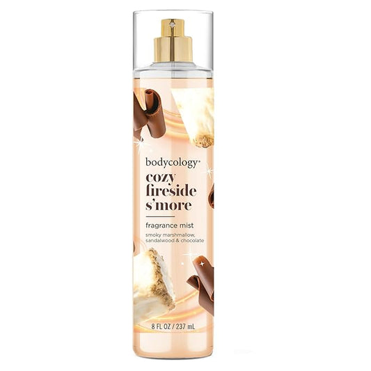 Bodycology Long-Lasting Fragrance Body Mist, Cozy Fireside S'more, 8 fl oz