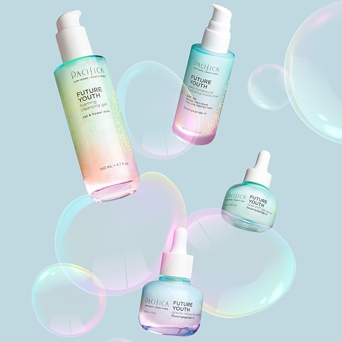 Pacifica Future Youth Gravity Rebound Face Serum – Multi-Peptide Firming Facial Serum for Fine Lines, Anti-Aging & Elasticity Vegan & Cruelty-Free Dermatologist Tested