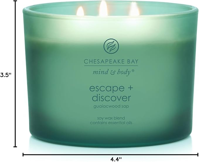 Chesapeake Bay Candle Escape + Discover 3-Wick Coffee Table Jar