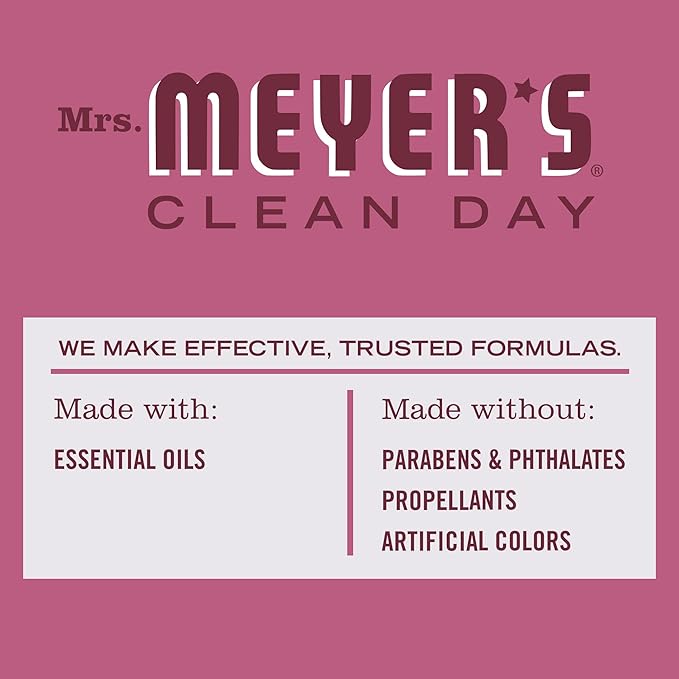 MRS. MEYER'S CLEAN DAY Room and Air Freshener Spray, Non-Aerosol Spray Bottle Infused with Essential Oils, Mum, 8 fl. oz
