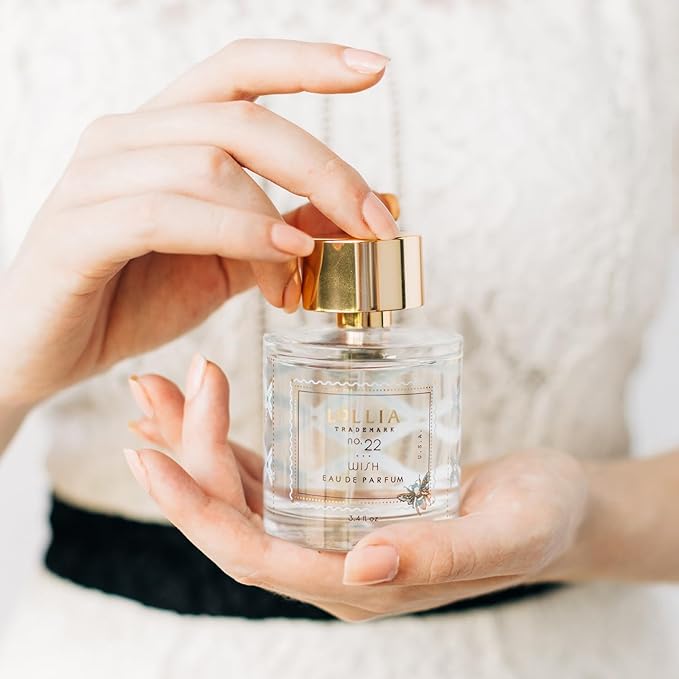 LOLLIA Wish Eau de Parfum, 3.4 fl. oz., Beautifully Captivating Women's Perfume, Luxury Full Size Vanilla, Rice Flower, & Jasmine Fragrance for Women, Sweet Cologne