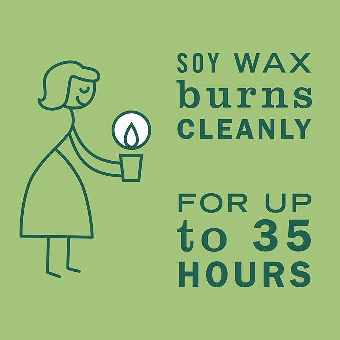 MRS. MEYER'S CLEAN DAY Soy Aromatherapy Candle, 35 Hour Burn Time, Made with Soy Wax and Essential Oils, Limited Edition Iowa Pine, 7.2 oz - Pack of 2