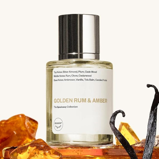 Dossier Original Eau de Parfum - Golden Rum & Amber - Unisex - 50 ML Long-lasting Perfume Crafted in France
