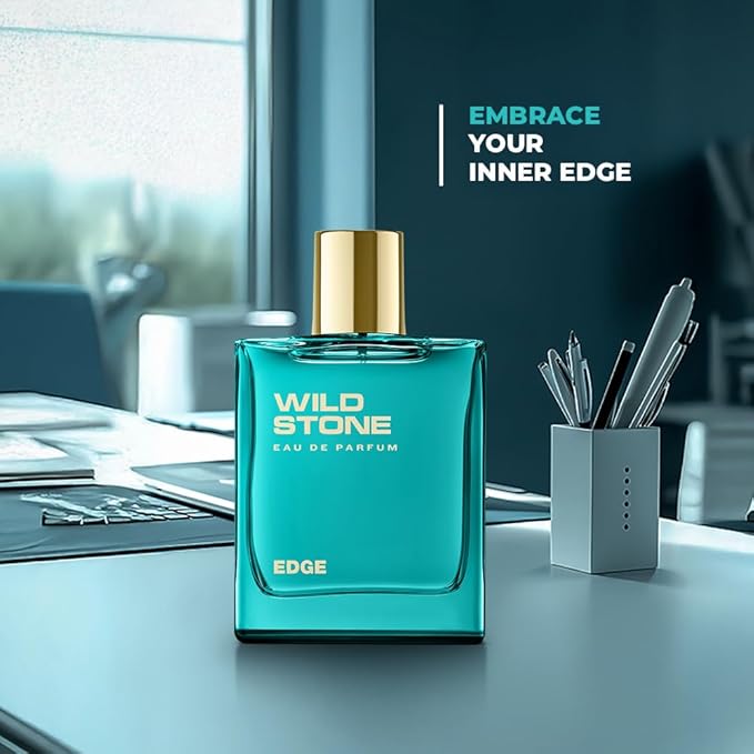 Edge EDP Premium Perfume for Men, 100 Ml | Long-lasting Eau De Parfum | Luxury Fragrances | Fragrance for Modern Lifestyle | Ideal Gift For Him | Premium Scent For Men