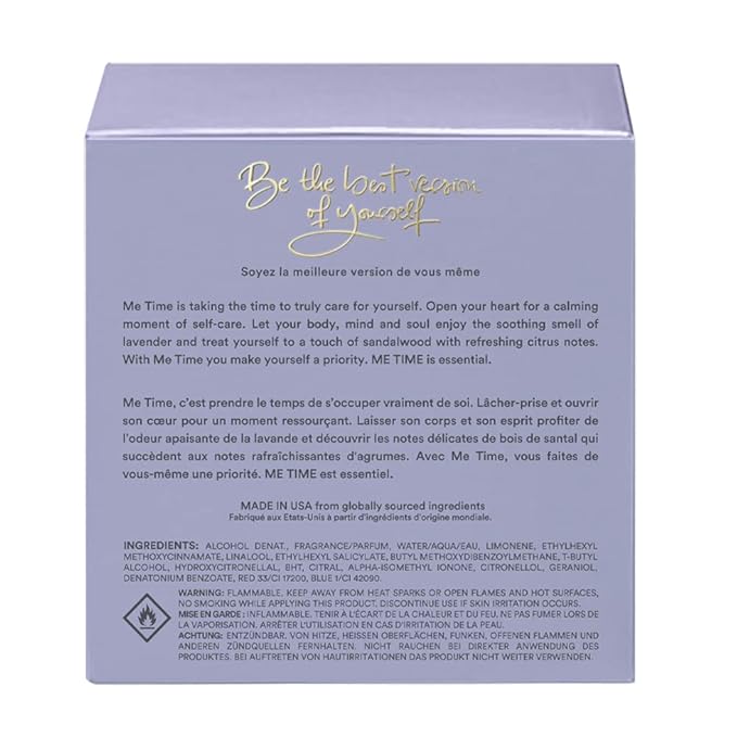 THE HEART COMPANY ME TIME in a bottle | Lavender Perfume for women | Vegan Women's Eau de Parfum Fragrance Spray 75ml - 2.5 fl.oz.