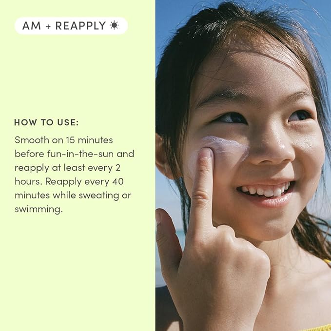 Evereden SPF50 Fluid Silk Mineral Kids Sunscreen: Clean Cooling Non-Nano UVA, UVB, & IR Protection for Sensitive Skin - Sheer, Lightweight, & Waterproof for Up to 40 Mins - Beach Day Toddler Sunscreen