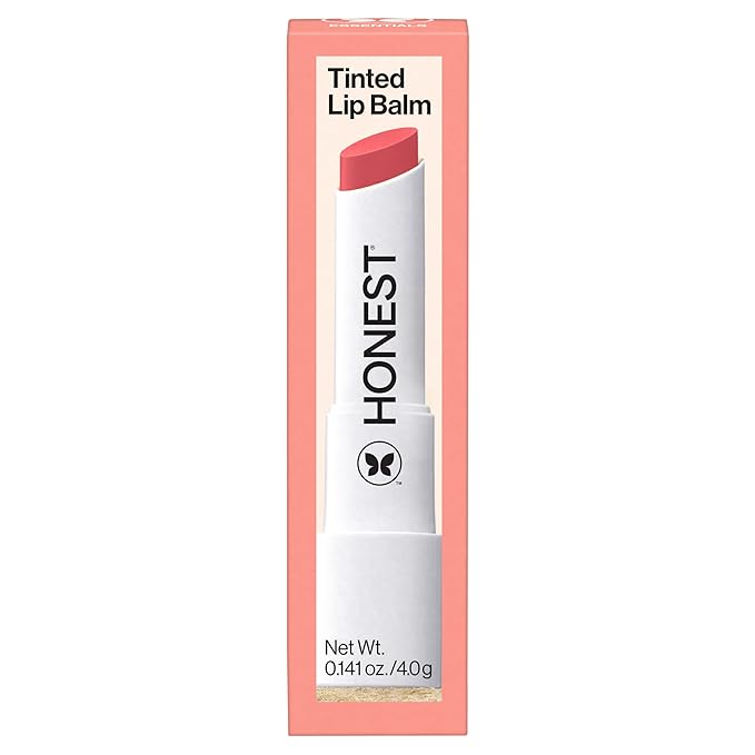 Honest Beauty Moisturizing Vegan Tinted Lip Balm | Antioxidant-rich Acai Extracts + Avocado Oil | Paraben Free + Cruelty Free | Summer Melon