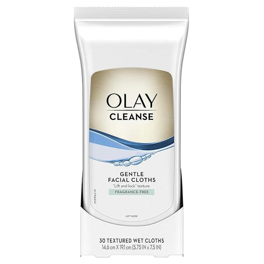 Olay Wet Cleansing Towelette, 30 Count (Pack of 12)