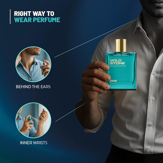 Edge EDP Premium Perfume for Men, 100 Ml | Long-lasting Eau De Parfum | Luxury Fragrances | Fragrance for Modern Lifestyle | Ideal Gift For Him | Premium Scent For Men