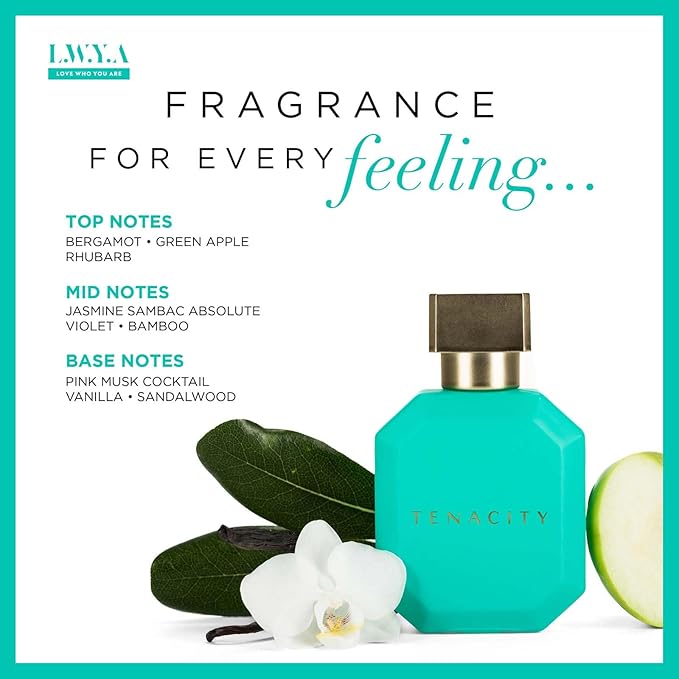Tenacity Perfume for Women - Floral Fruity Fragrance - Notes of Italian Bergamot, Jasmine, Vanilla, and Sandalwood - 1.7 oz EDP Spray