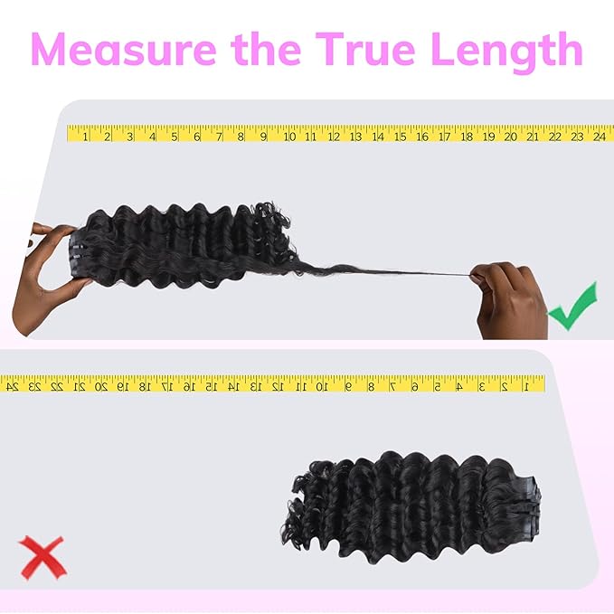 IDN BEAUTY Seamless Clip In Hair Extensions Human Hair Deep Wave Clip ins Virgin Human Hair Seamless Clip Ins For Black Women PU Weft Invisible Edge Thick Soft Hair 110g 7Pcs 18 Inch