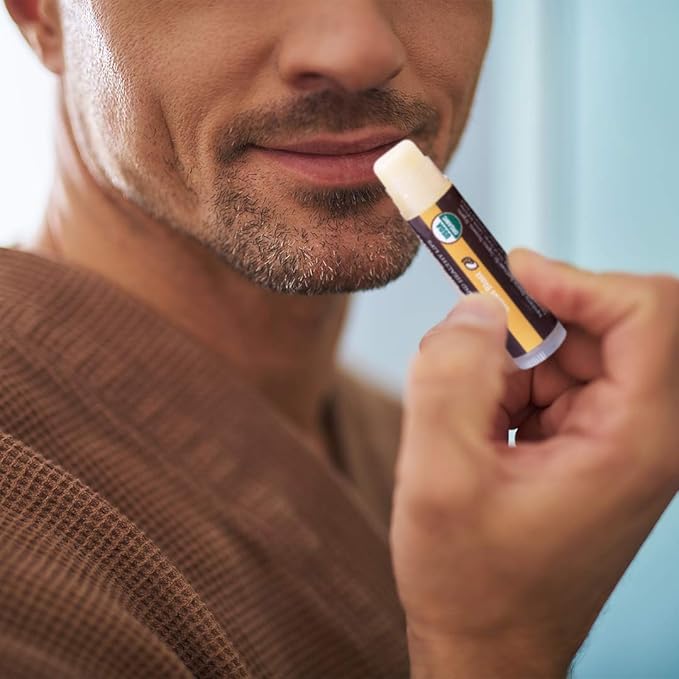 Earth's Daughter USDA Organic Lip Balm Stocking Stuffers 4-Pack Citrus Flavor - Beeswax, Coconut Oil, Vitamin E - Best Lip Repair Chapstick for Dry Cracked Lips.