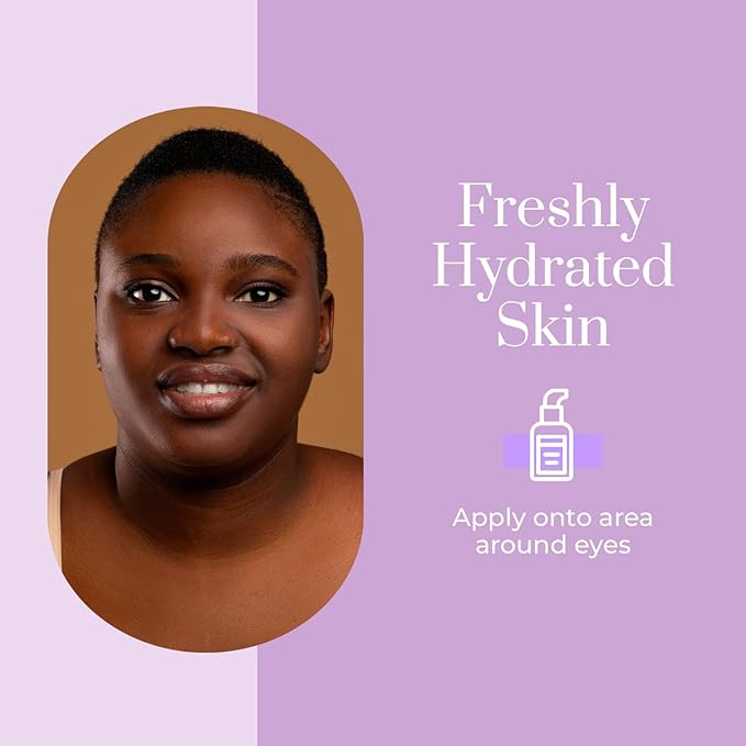 Clear Beauty Vitamin C & Hyaluronic Acid Under Eye Serum - Dermatologist Tested, Reduces Eye Bags, Puffiness, Dark Circles & Wrinkles, Clean Beauty, Cruelty-Free Korean Skin Care - All Skin Types