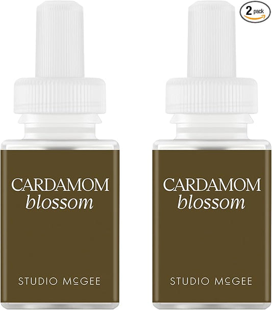 Pura x Studio McGee Home Scent Refill - Smart Air Diffuser - Up to 120-Hours of Luxury Fragrance per Refill - Home Essential - Clean & Safe Diffuser Fragrance - 2 Pack, Cardamom Blossom