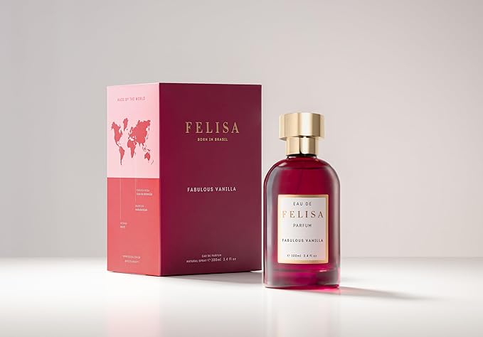 Felisa Fabulous Vanilla Eau de Parfum (3.4 fl oz) – Long Lasting Vegan Spicy Vanilla Perfume, Sophisticated & Bold Fragrance for Women and Men