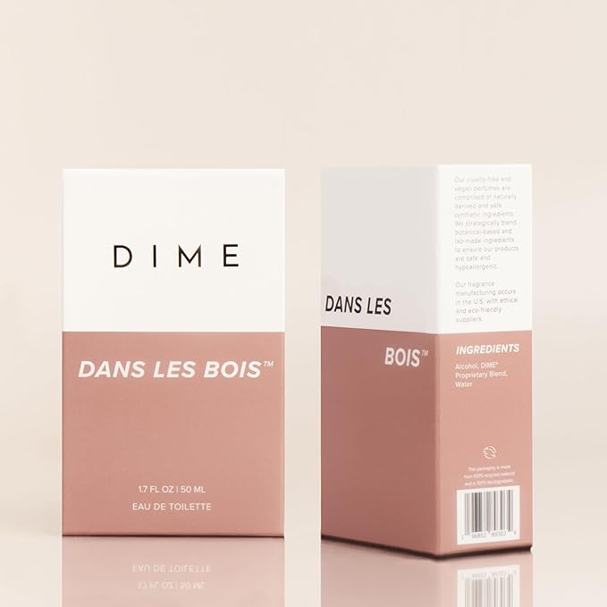 Dime Beauty Perfume Dans Les Bois, 1.7 oz / 50 ml - Feminine and Bold Scent, Hypoallergenic, Clean Perfume, Eau de Toilette For Women