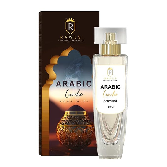 Arabic Lamhe Body Mist for Men & Women, 50ml – Light Long-Lasting Daily Fragrance with Jasmine, Vanilla & Ginger – Paraben-Free 1.69 fl oz