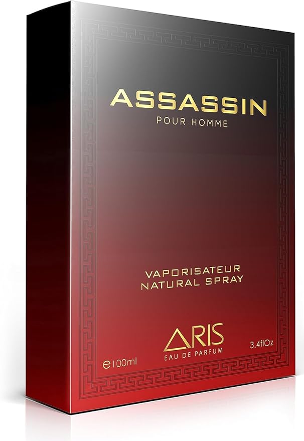 Assassin Intense Eau de Parfum – Long-Lasting Musk and Wood Fragrance for Men – 100mL Perfume Spray with Bonus 15mL Sample (Randomly Selected)