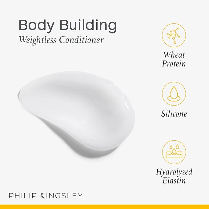 Philip Kingsley Body-Building Shampoo and Conditioner Set Volumizing Hair Products for Lifting Fine Limp Flat Flyaway Hair, Adds Volume, Lifts, and Shine