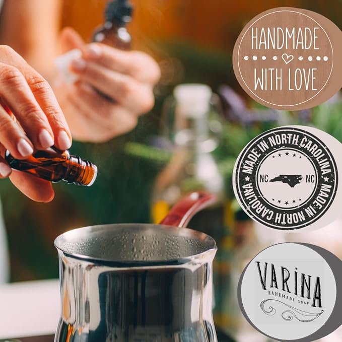 Organic Orange Hibiscus Bar Soap - Gentle Cleansing for Sensitive Skin, Fruity - 3 Pack