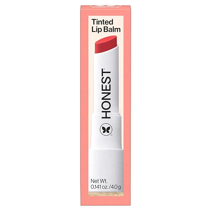 Honest Beauty Moisturizing Vegan Tinted Lip Balm | Antioxidant-rich Acai Extracts + Avocado Oil | Paraben Free + Cruelty Free | Fruit Punch