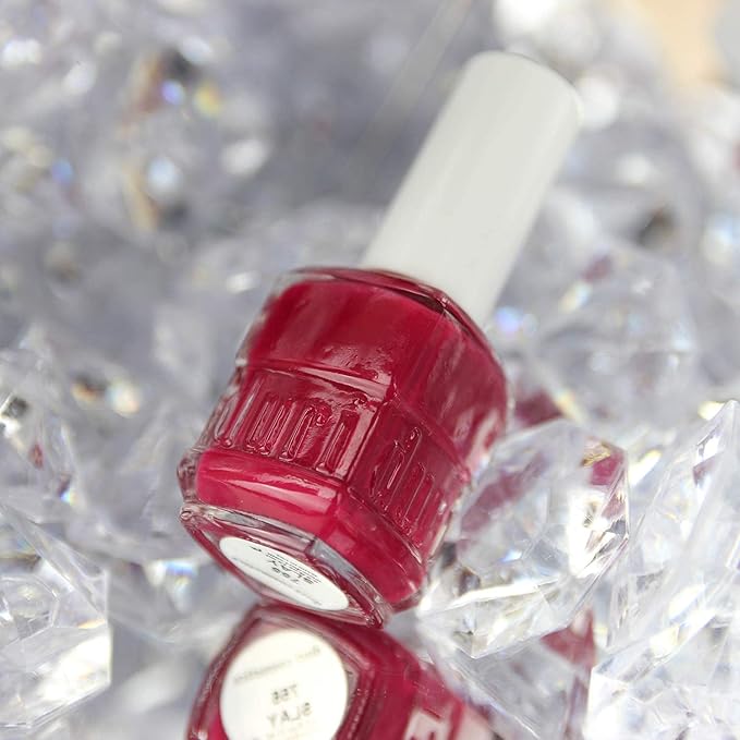 duri Nail Polish, 755 Slay, Classic Fucshia Red Lacquer, Glossy Finish, Full Coverage, 0.45 Fl Oz