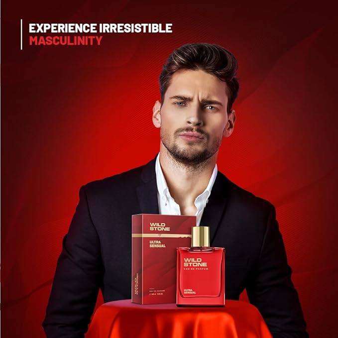 Ultra Sensual EDP Perfume for Men, 3.38oz | Long Lasting |Notes of Dry amber, Lemon basil & lavender | Fragrance for Modern Lifestyle | Ideal Gift for Him | Active Lifestyle