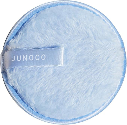 JUNO & Co. Reusable Makeup Remover Pad, Washable Face Cleansing Pad Blue