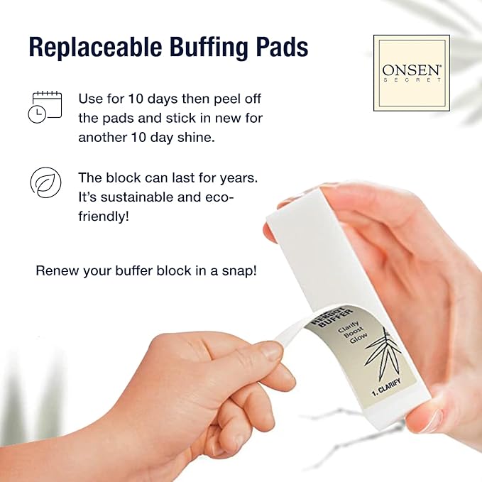 Professional Nail Buffer Replacement Pads | Ultimate Shine Nail Buffing Pads w/ 3 Way Buffing Methods - 1 Pack of 4 Combo Buffer Pads by Onsen