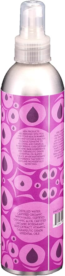 Aira Mist Lilac Breeze Organic Room Spray - Essential Oil Spray with Therapeutic Essential Oils - Spring Air Freshener - Living Room Spray & Bathroom Spray Free of Alcohol & Parabens - 8 Ounces