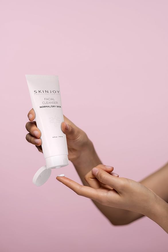 Facial Cleanser for Normal and Dry Skin, Gentle Face Wash, Makeup Remover, Gluten-Free Paraben-Free Sulfate-Free Cleanser Face Wash - 4 fl oz