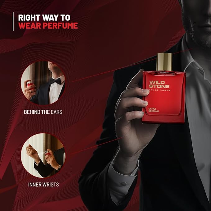 Ultra Sensual EDP Perfume for Men, 3.38oz | Long Lasting |Notes of Dry amber, Lemon basil & lavender | Fragrance for Modern Lifestyle | Ideal Gift for Him | Active Lifestyle