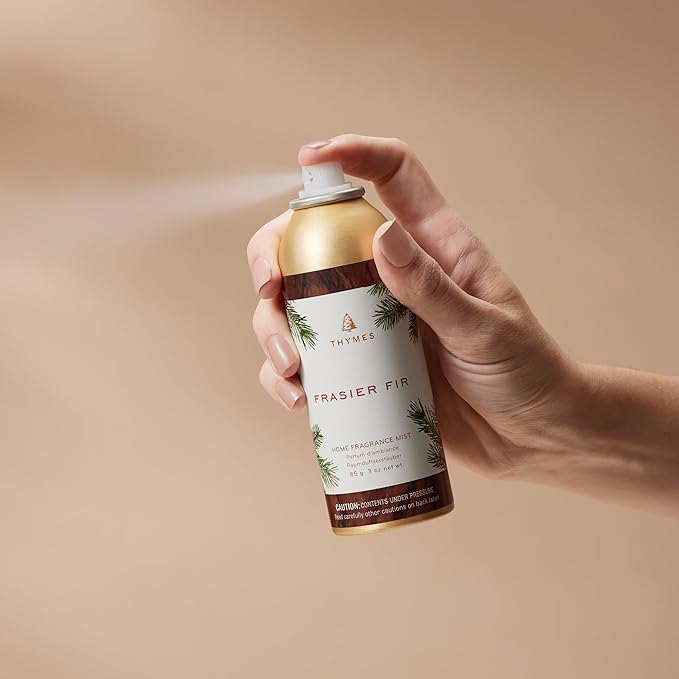 Thymes Home Fragrance Mist – Room Air Fresheners for Home Long Lasting – Air Freshener Spray – Pine Room Spray with Notes of Crisp Siberian Fir Needles, Cedarwood & Sandalwood (Frasier Fir, 3 oz)