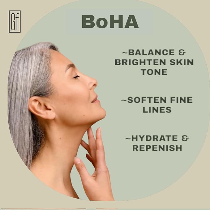 Greyfeather BOHA Hyaluronic Acid Serum for Face – Botanical Hydration with Vitamin C & E – Anti-Aging Facial Serum for Fine Lines, Wrinkles, Dry Skin – Vegan & Fragrance-Free, 1.7oz