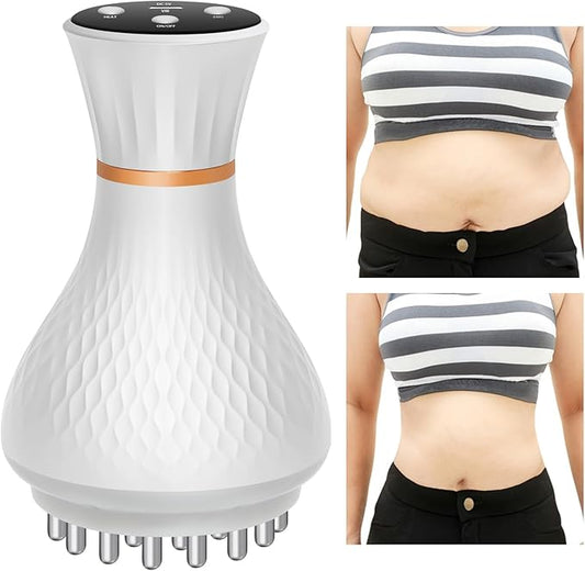 Lymphatic Drainage Massager – Portable Cellulite Massage Tool with 19 Intensity Levels for Relaxing Neck, Legs, Arms & Belly
