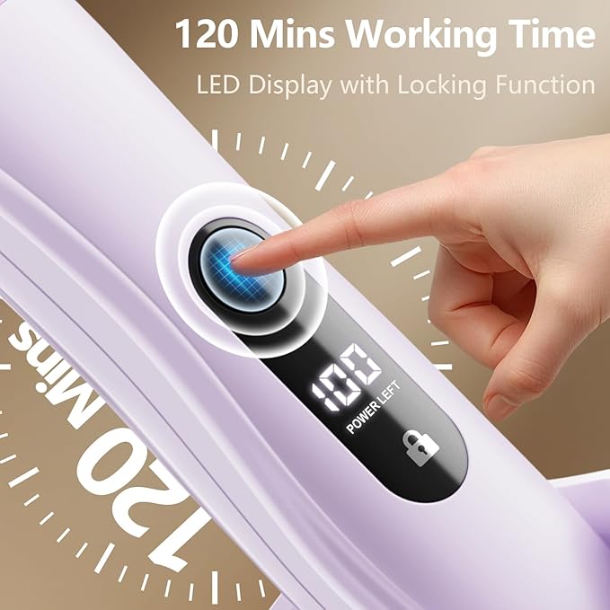 Bikini Trimmer for Women - Painless Waterproof Electric Razor Remover Foil Shaver for Leg, Body, Armpit & Facial Hair, Cordless with Ceramic Blade,USB Charging Dock, Travel Size, Gifts for Her, Purple
