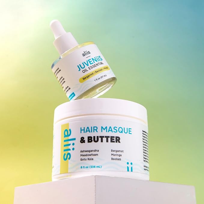 ALIIS Hair Masque & Butter – Deep Moisture Treatment for Dry, Damaged, or Frizzy Hair | Restorative, Plant-based, Color-Safe Hair Mask | Sulfate-Free | 8 oz