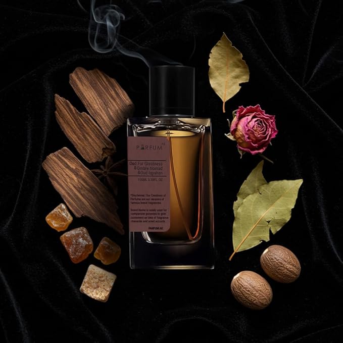 Tripe Oud Mixology Eau de Parfum - Mixture of Nomad, Ispahan and Int and Oud For Greatness, Unisex Perfume 3.4 Fl Oz (100ml)
