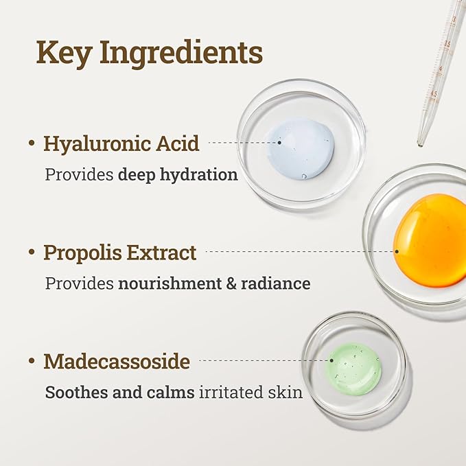 CNP Honey Glow Serum - Hyaluronic Acid & Propolis for Hydrating, Anti-Aging, Centella Soothing Serum, for Sensitive Skin, Korean Skin Care (1.18 fl. oz)