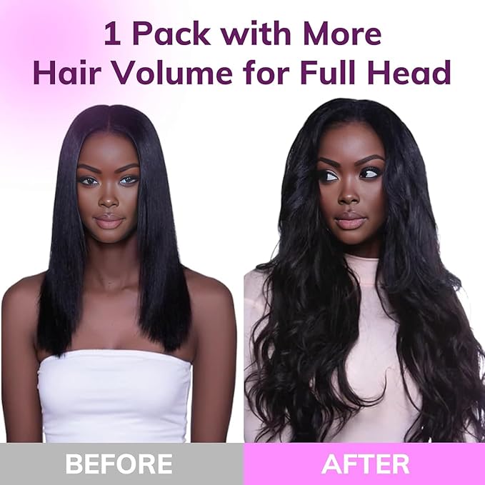 IDN BEAUTY Seamless Clip In Hair Extensions Human Hair Body Wave 130g 1B/6/1B Balayage Natural Black to Chestnut Brown Remy Hair Seamless Clip Ins For Black Women PU Invisible Edge 18 Inch 9pcs