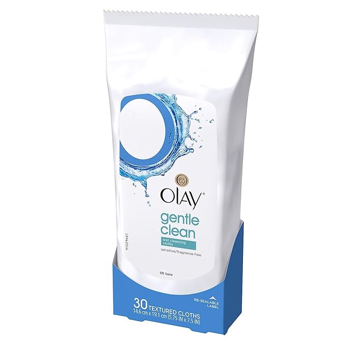 Olay Wet Cleansing Towelette, 30 Count (Pack of 12)