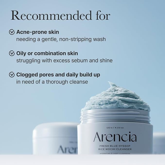 Hyssop Brightening & Deep-Cleansing Face Scrub & Exfoliator - for All Skin Types, Acne-Prone Skin & Blackheads (4.23oz)
